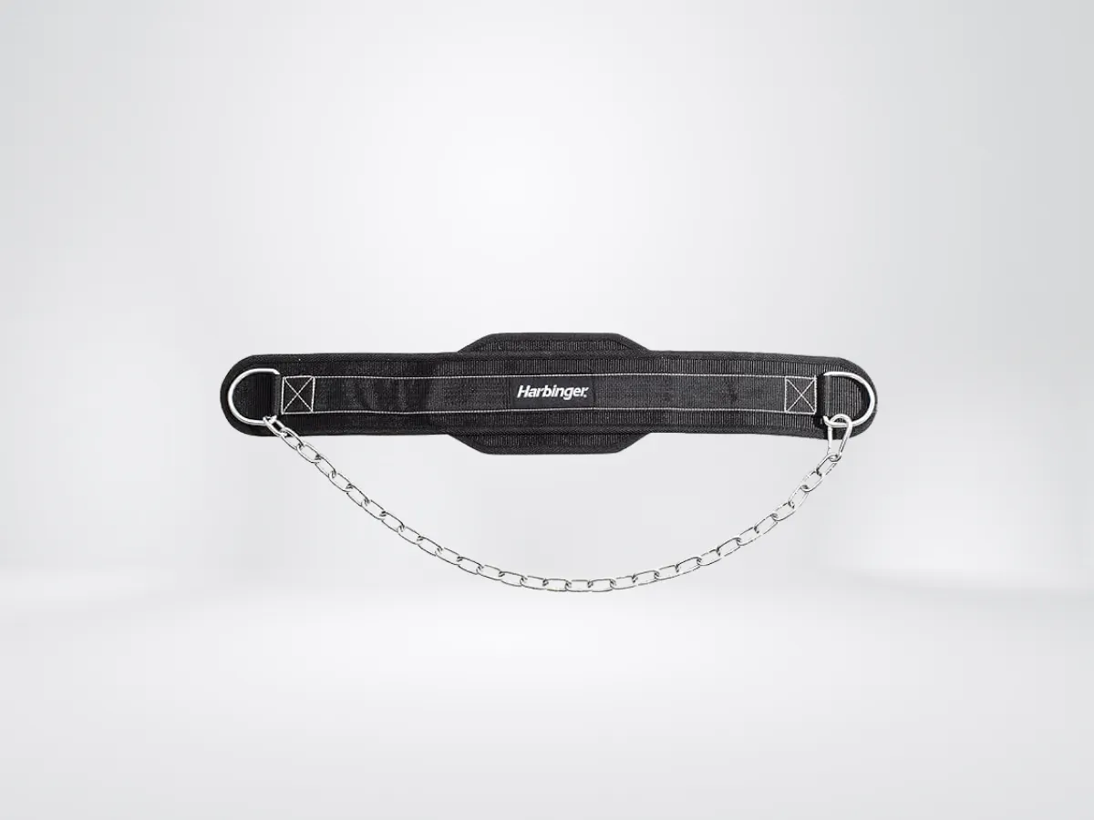 Harbinger Polypro Dip Belt Gunmental Chain