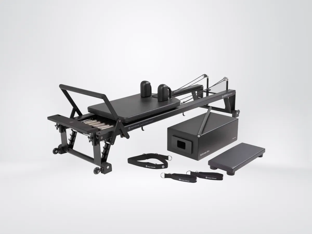 Merrithew Pilates V2 Max Reformer Bundle in Jet Black/Onyx